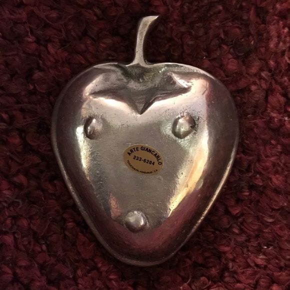 Arte Giancarlo Vintage Pewter Strawberry Dish - Picture 3 of 6